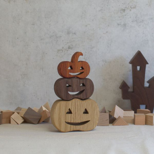かぼちゃ3段 オブジェ｜ハロウィン ハロウィン飾り ゴースト お化け