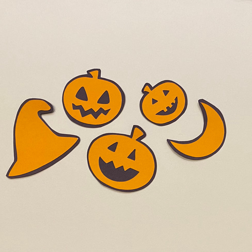 ハロウィン アルバムクラフト 壁面飾り 型紙 わた＊ 通販 14562273  