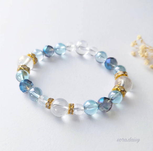 レインボーオーラ・アクアオーラ・ブルーオーラ・水晶の天然石