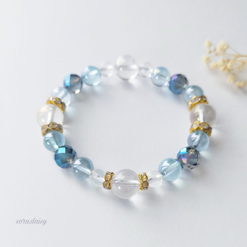 レインボーオーラ・アクアオーラ・ブルーオーラ・水晶の天然石