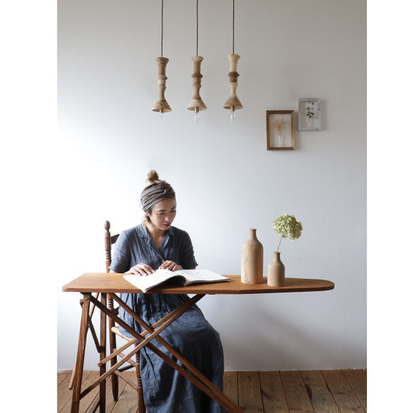 職人堅木アンティーク家具/クラシック3灯ペンダントライト 職人堅木？アンティーク家具/ペンダントライト 職人堅木アンティーク