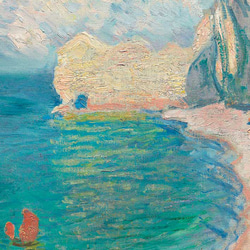 クロード モネ、風景画ポスター、『エトルタ：ビーチとアモンの断崖』、シンプルスタイル、贈り物にも【M-0155】 8枚目の画像