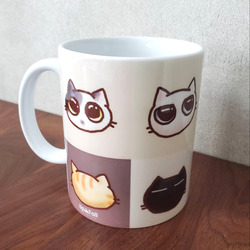 【再販】ゆる猫　マグカップ　3種 5枚目の画像