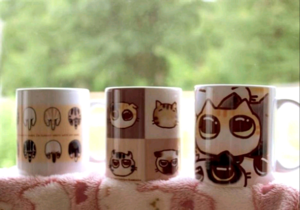 【再販】ゆる猫　マグカップ　3種 8枚目の画像