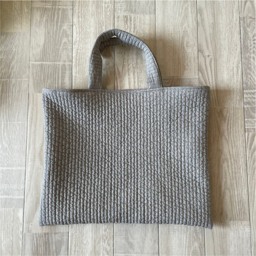 ヌビバッグ ヌビ グレー韓国 キルト NUBI レッスンバッグ トート