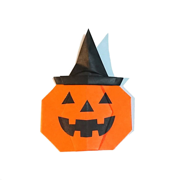 【折り紙】ハロウィン かぼちゃ (帽子付き) 15個 2枚目の画像