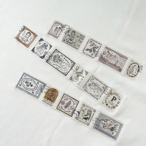 切り売り】Pion マスキングテープ 《Stamp》 [PI021] マスキングテープ