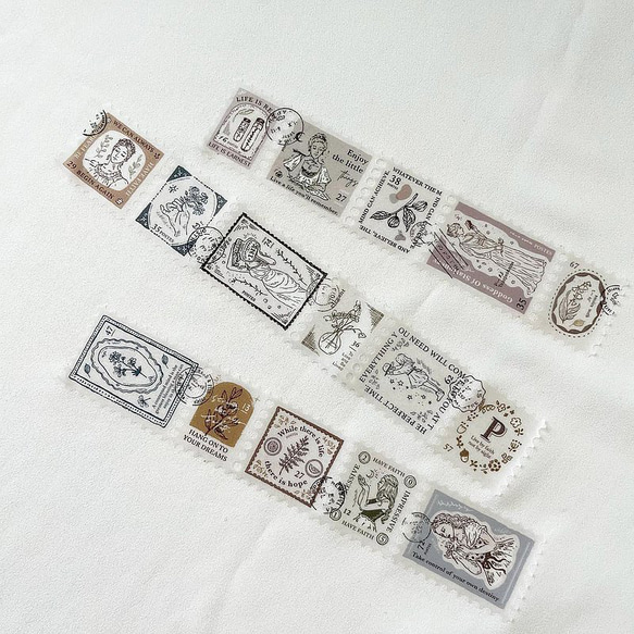 【切り売り】Pion マスキングテープ 《Stamp》 [PI021] 4枚目の画像