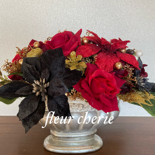 Creema限定 超早割価格】クリスマスアレンジ陶器エレガント