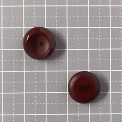 レトロ サークル 円形 ボタン ダークブラウン 15mm 10個セット at-290 3枚目の画像
