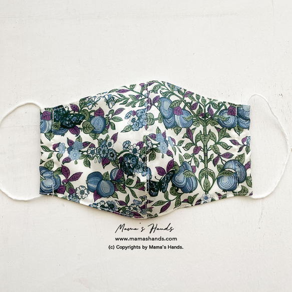 時尚自由蝴蝶 100% 棉紗布成人 3D 生態布口罩 第1張的照片