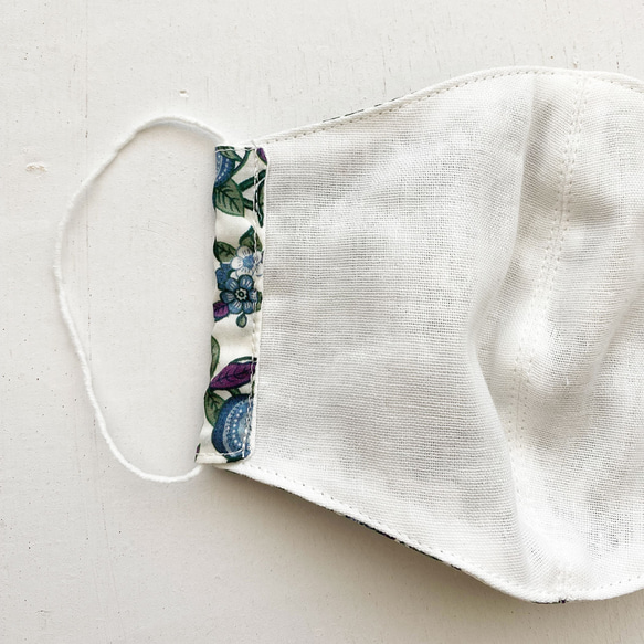 時尚自由蝴蝶 100% 棉紗布成人 3D 生態布口罩 第4張的照片
