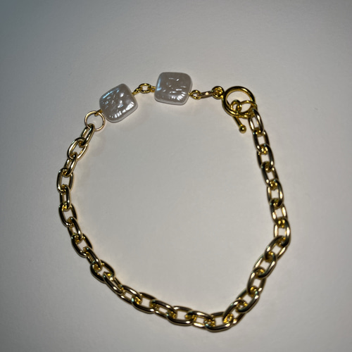 ハンドメイド ゴールドチェーンブレスレット ⑤ ブレスレット tadarie