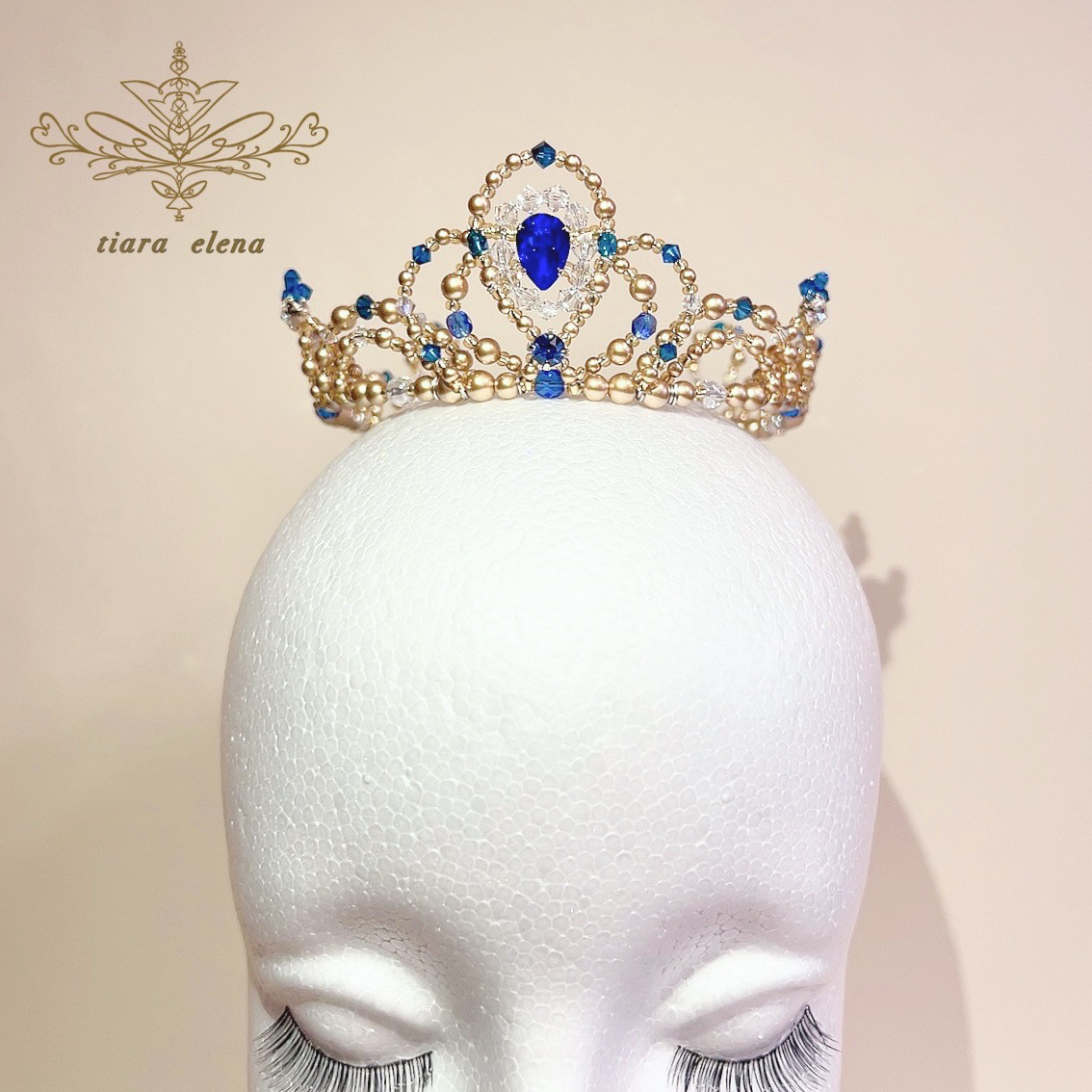 バレエティアラクラウンタイプ 青 その他ファッション tiara
