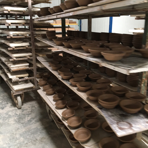 チュニジア・ナブール陶器 北アフリカ伝統万能絵付皿 澄んだブルーが