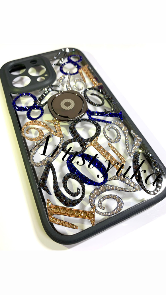 キラキラiPhoneケース 数字アート【6.1インチサイズ専用】 iPhone  