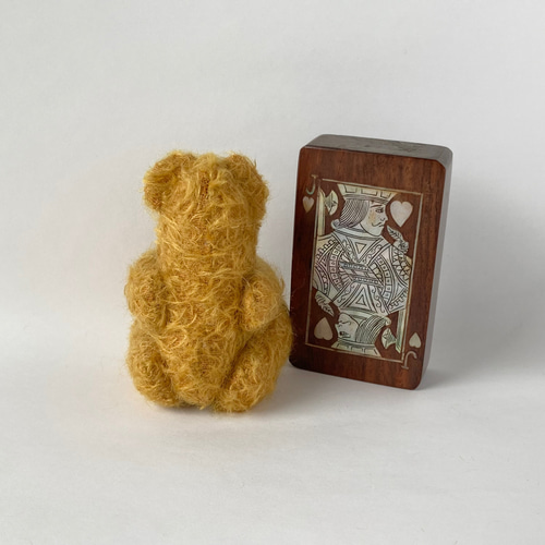 11cm□黄色いモヘアのピーナッツベア まる ぬいぐるみ mmmyok 通販