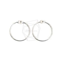 ERG-2187-R [2 件] 耳環扣，圓耳離合器/耳背 第1張的照片