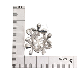ERG-2188-MR【2個入り】マルチラウンドフラワーピアス,Multi Round flower 5枚目の画像