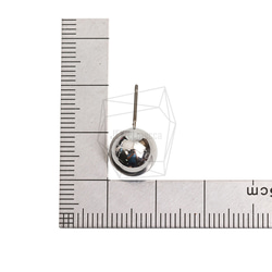 ERG-2191-R【2件】圓珠耳釘/10mm X 10mm 第5張的照片