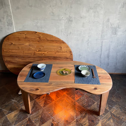 ビーンズこたつ】120×90cm 天板付き 癒されるちゃぶ台 円 丸 ロー