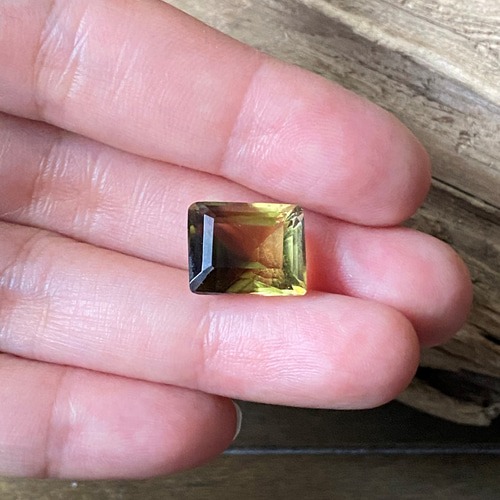 レア♢ナチュラルバイカラー・ スモーキーレモンクォーツ レモン