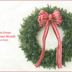 ハートウォーミングなクリスマスリース 針葉樹と木の実リース