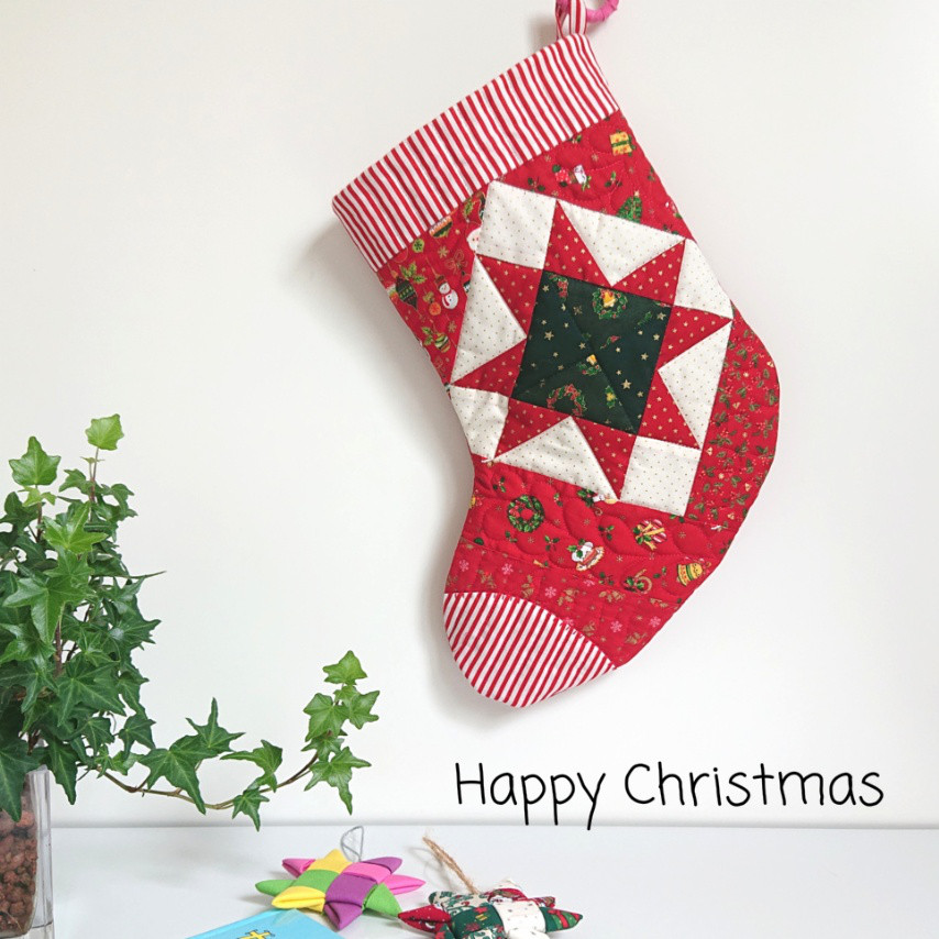 クリスマスソックス　５本　クリスマス飾り　編み上げ　靴下　刺繍　壁掛け - 2