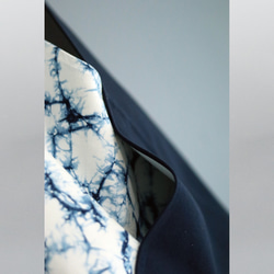 藍染數位印花山形包-目眩神迷款 手提包 托特包 第6張的照片