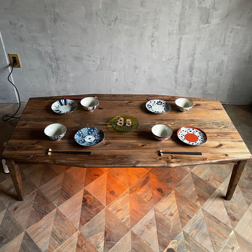 ニコこたつ】120×70cm/130×70cm 癒されるちゃぶ台 ローテーブル 無垢材