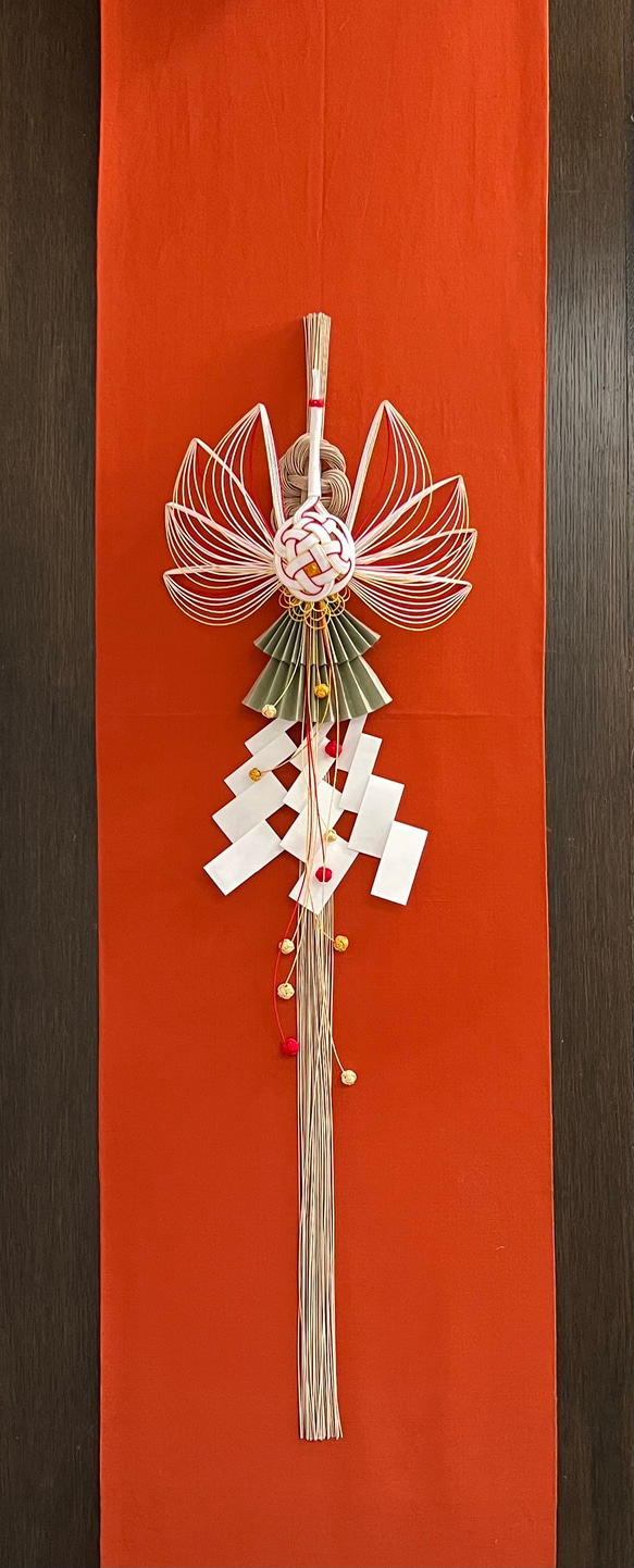 【再販】お正月飾り 水引「祝い鶴」 2枚目の画像