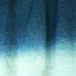 春分売り尽くしSale⭐️  メンズ   伝統の正藍染  竹布  布帛のTシャツ   藍染グラデーション　Mサイズ 7枚目の画像