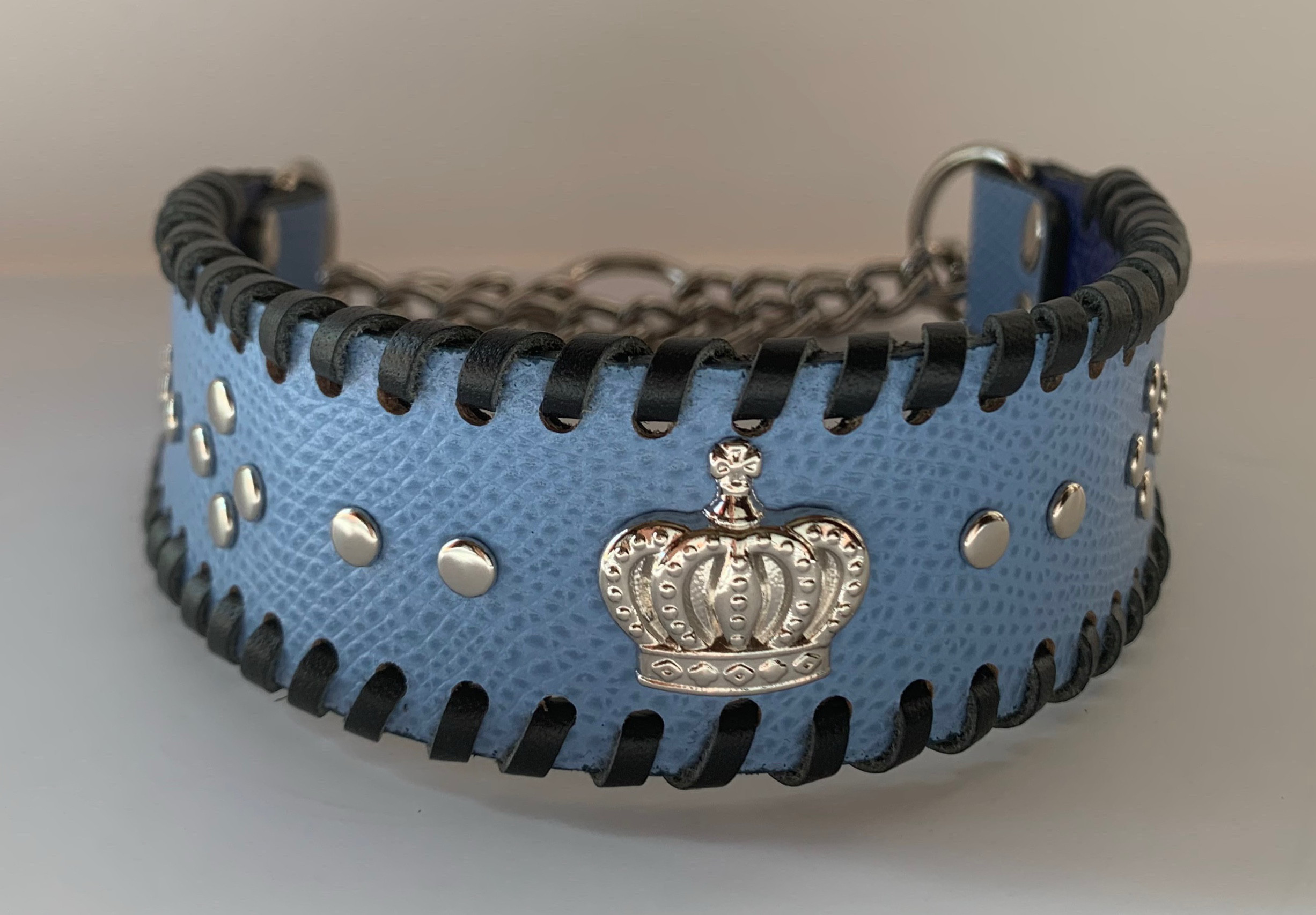 犬の本革ハーフチョークNo.131(中型犬)