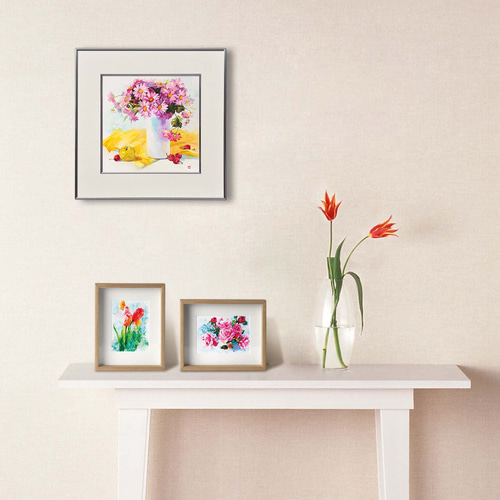 錦秋-2】水彩原画 一点物 額縁付き 豪華プレゼント付き 絵画 jacc_net