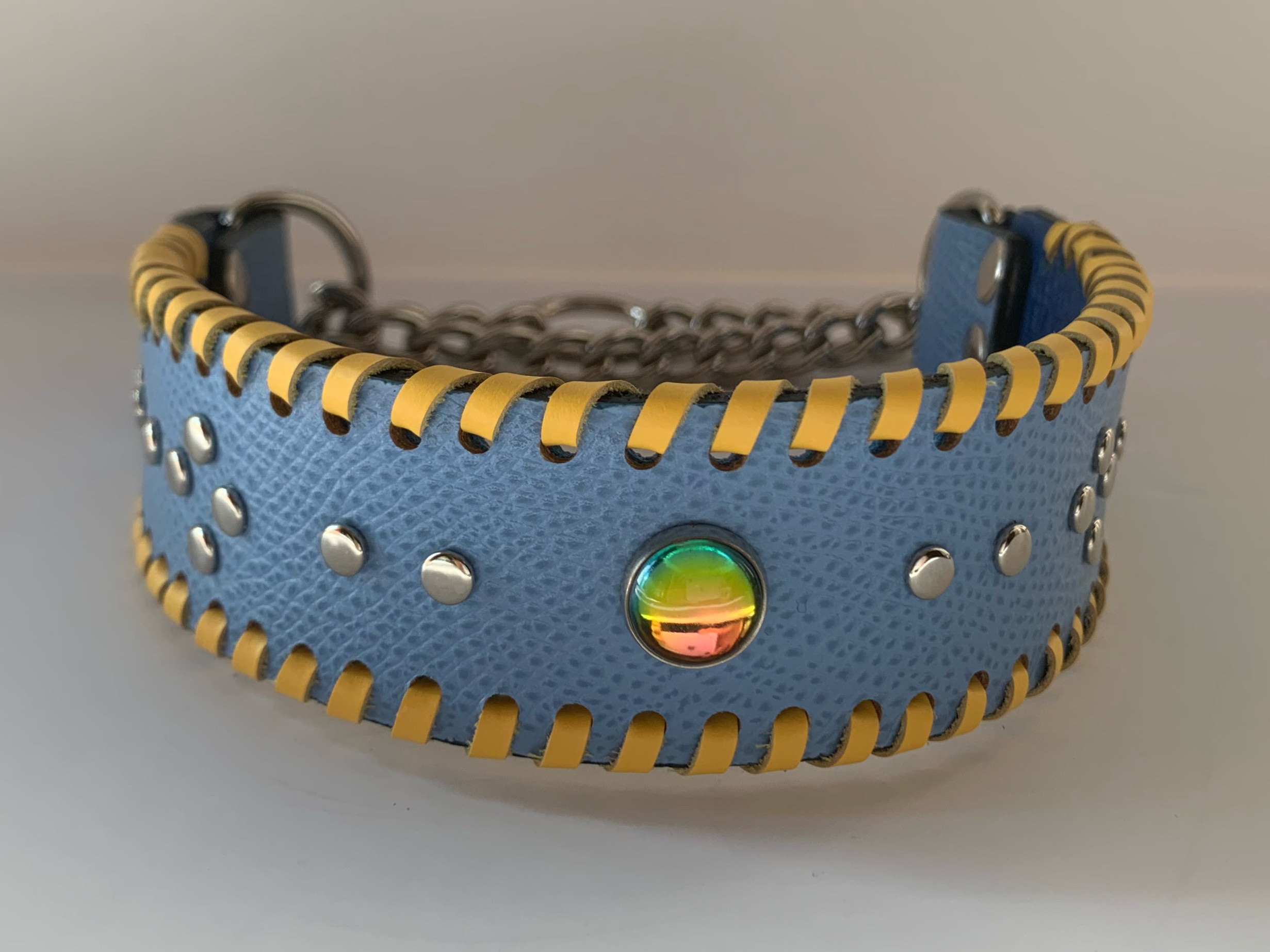 犬の本革ハーフチョークNo.132(中型犬)