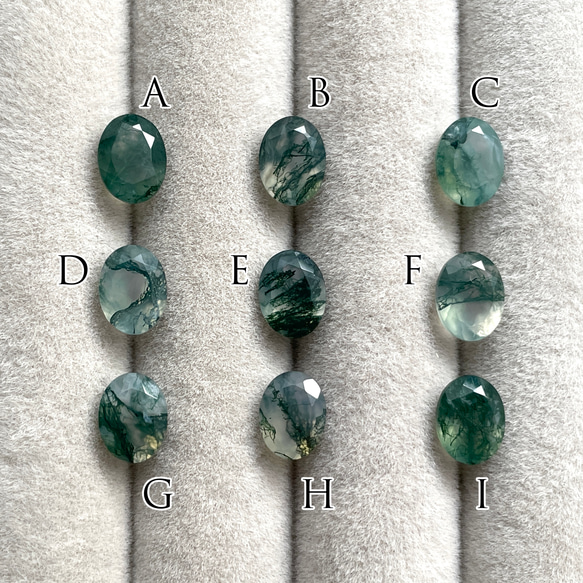 Silver925 Moss agate design Ring Rhodium Plated 第5張的照片