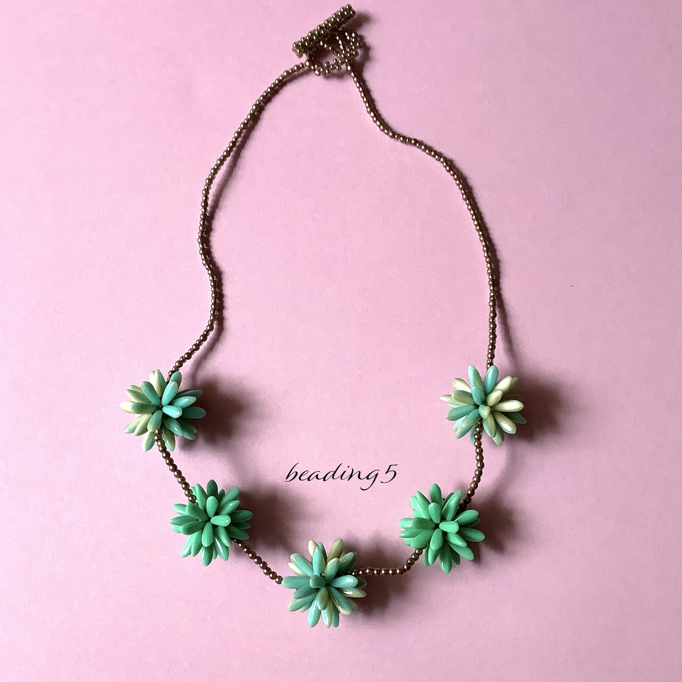 ダガーフラワーネックレス(2h059)