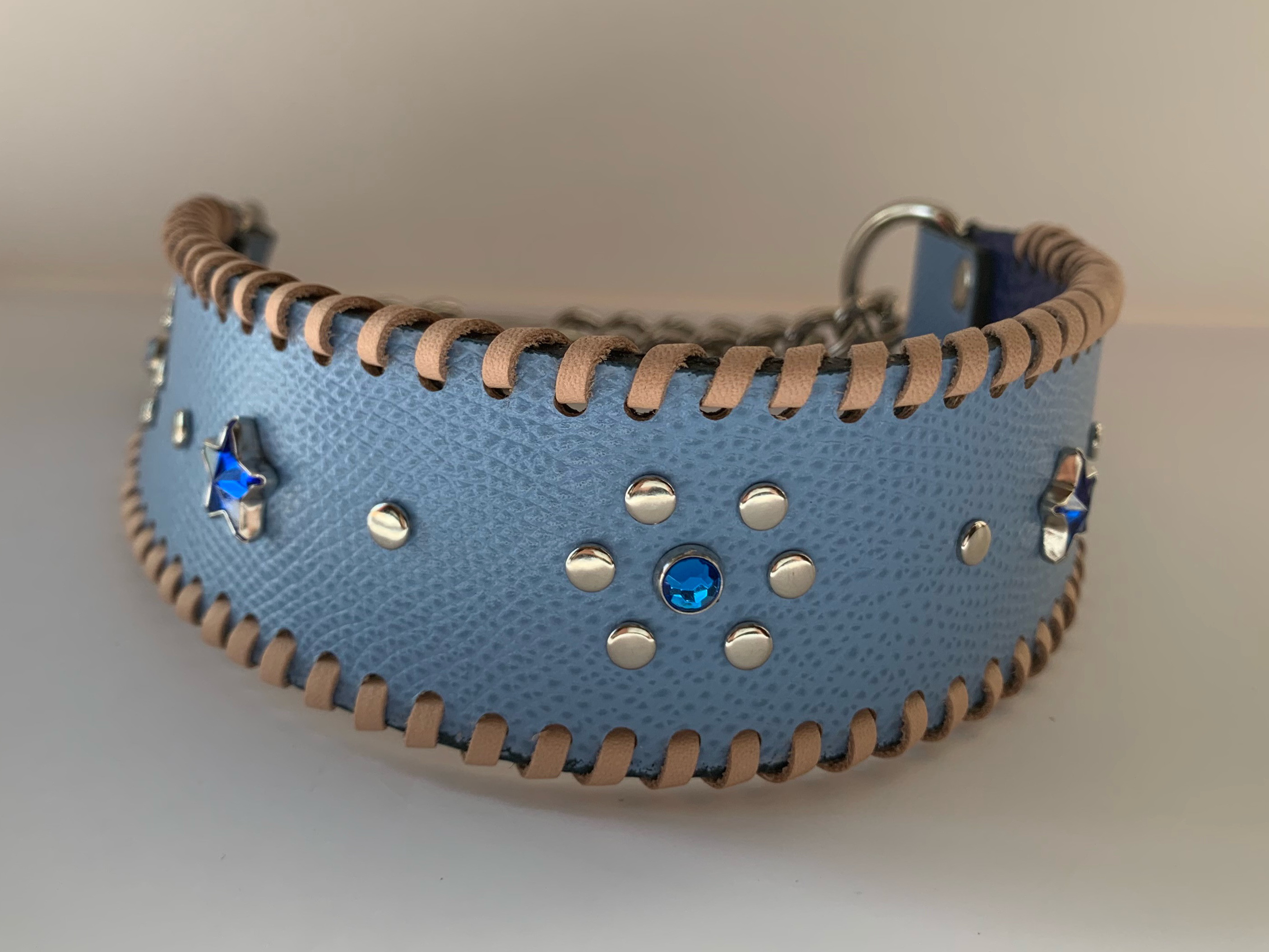 犬の本革ハーフチョークNo.134(大型犬)