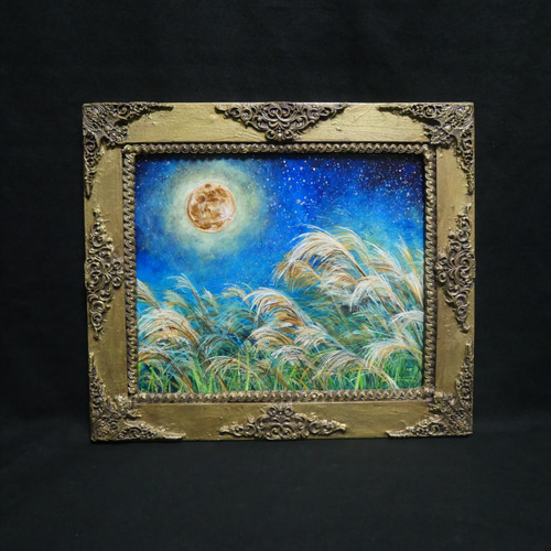 油絵 油彩 油彩画 絵 絵画 【十五夜】 油絵 油彩 油彩画 絵 絵画 【十五夜】 絵画 HR 通販 14565721