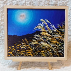 油絵 絵画 【十五夜の黄金の月】 絵画 HR 通販 14983186
