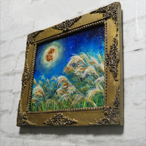 油絵 油彩 油彩画 絵 絵画 【十五夜】 絵画 HR 通販 14565721