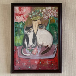 絵画。壁掛け絵原画手描き【楽しいビールパーティー】03 絵画。壁掛け絵原画手描き【楽しいビールパーティー】03
