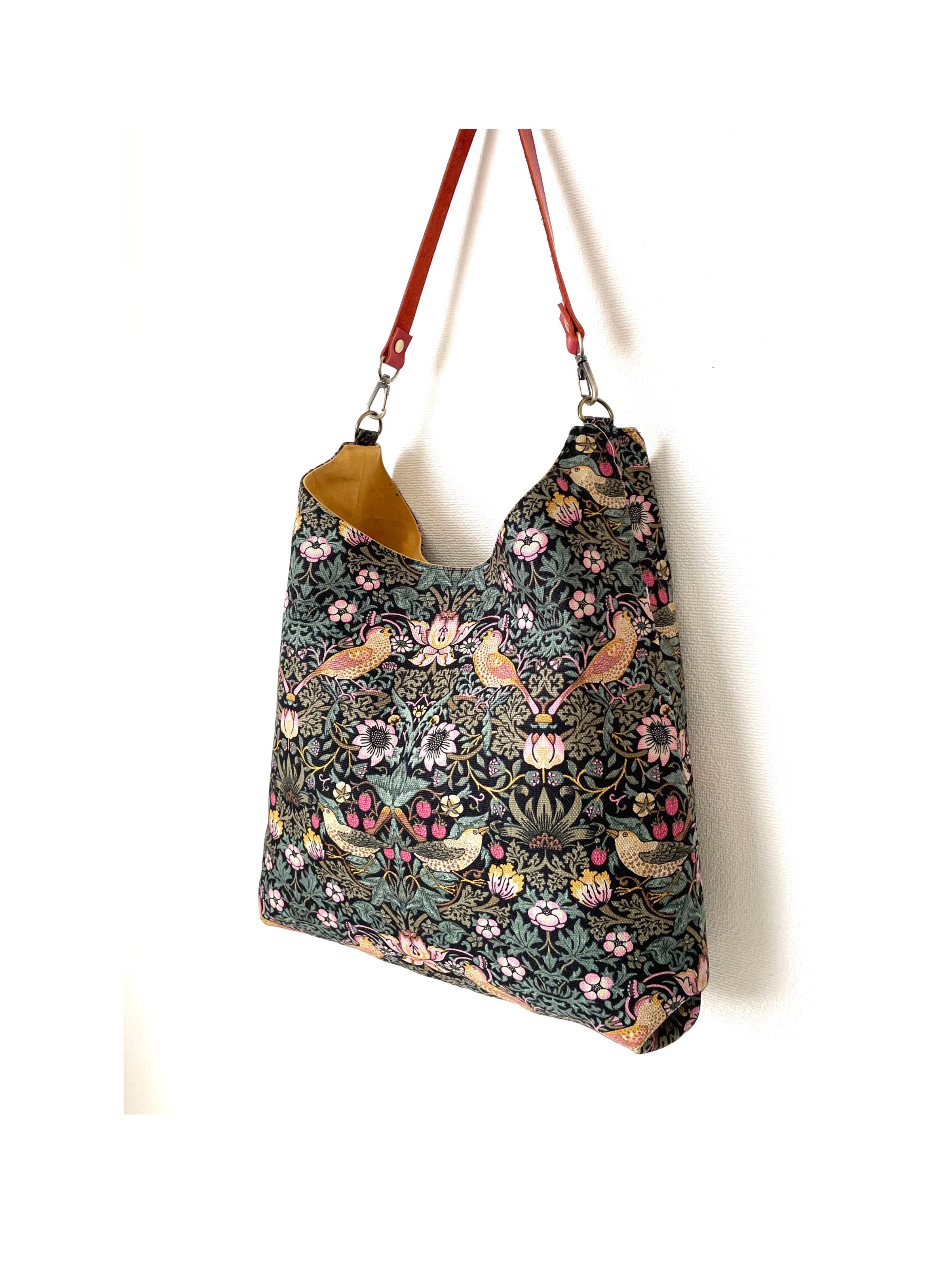 ☆ハンドメイド☆畳ヘリミニトートバッグモスグリーン てがる