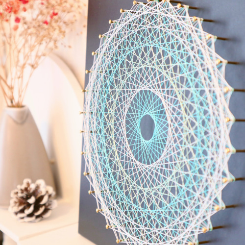 糸掛け曼荼羅アート】〜見る度に心が癒される糸掛けアート