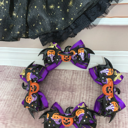 ハロウィンかぼちゃのおリボン、チョーカーにも⭐︎ 4枚目の画像