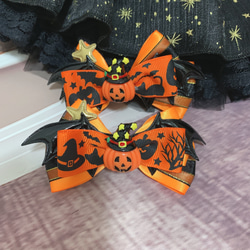 ハロウィンかぼちゃのおリボン、チョーカーにも⭐︎ 11枚目の画像