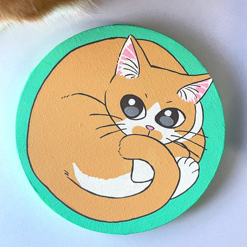 まるまるネコ　油絵 Ukiyo-e猫百科 ごろごろまるまるネコづくし | ひろしま美術館