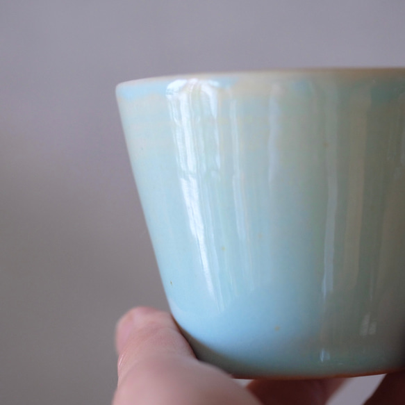水色のフリーカップ　 2枚目の画像