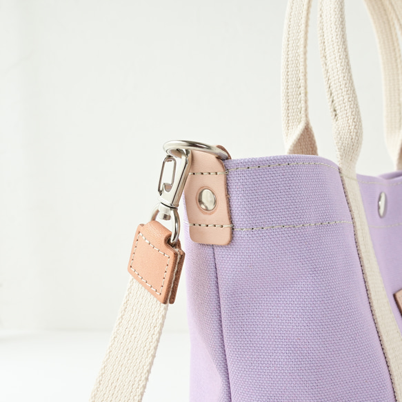 圓底收納容量大！ 2路規格手提包有19種顏色可供選擇#Lavender 第4張的照片