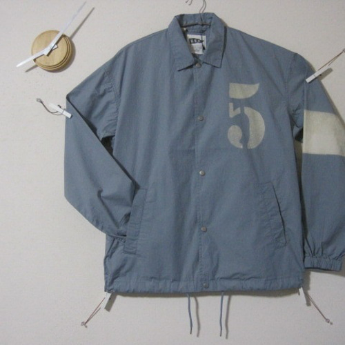 1点 コーチジャケット ナンバー【5】薄手コットン スナップボタン